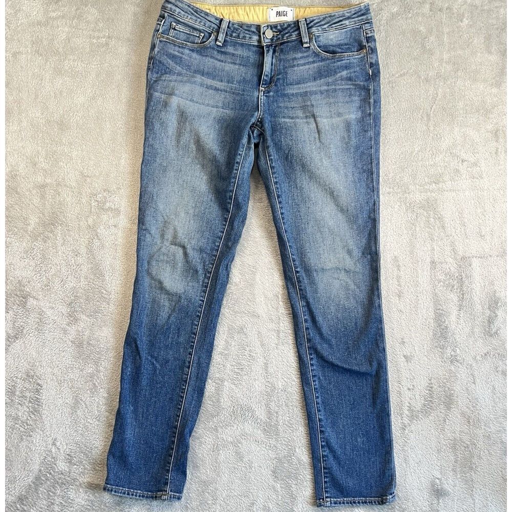 Paige Jimmy Jimmy Skinny Women's Size 31 Medium Wash Blue Size Tag Missing